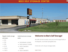 Tablet Screenshot of beesselfstorageinrepublic.com